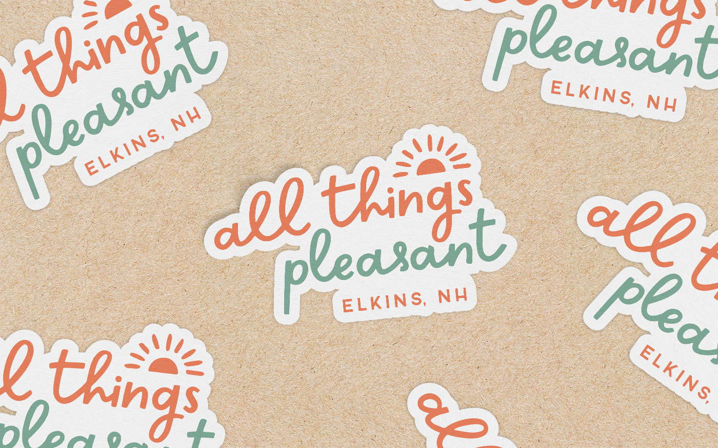 Lake Sticker Design