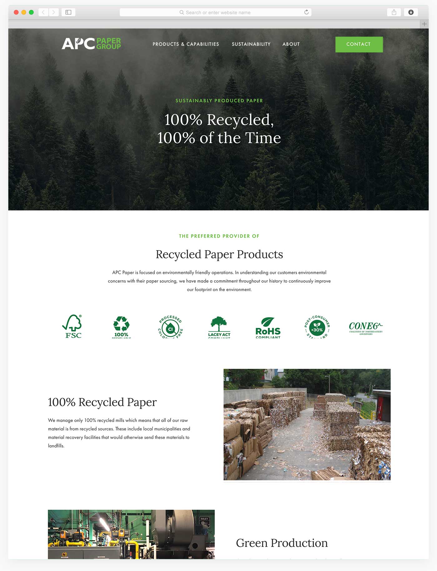 New Hampshire Paper Mill Web Design, About Page