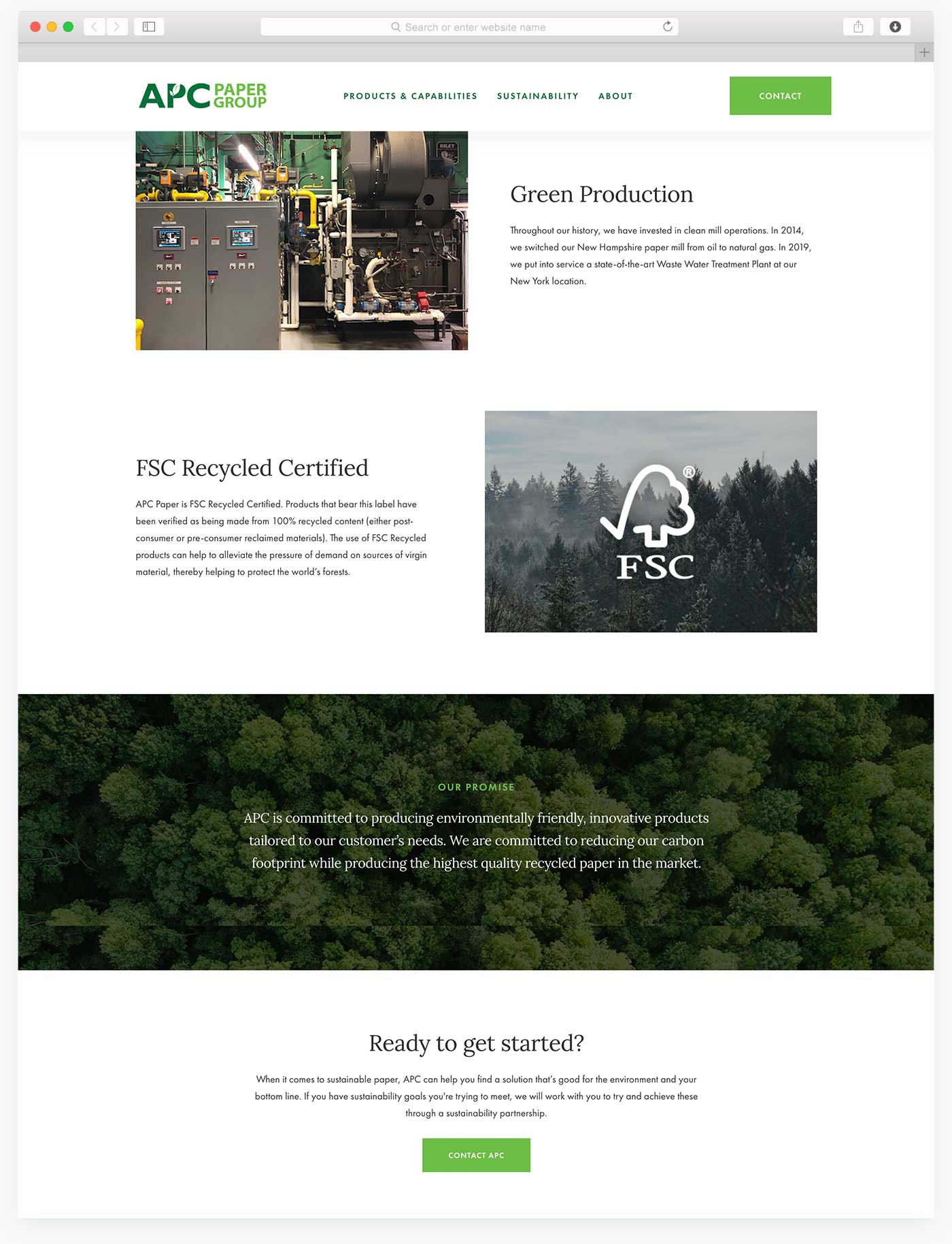 New Hampshire Paper Mill Web Design