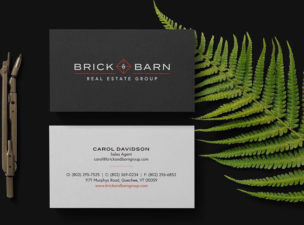 Vermont Real Estate Business Card Design