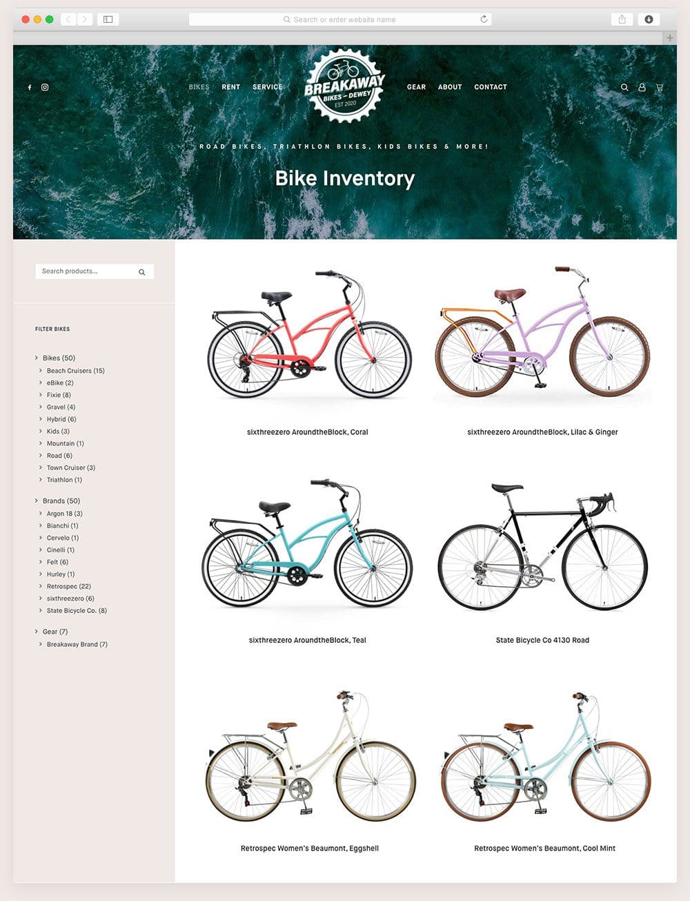 Bike Shop eCommerce Product Page