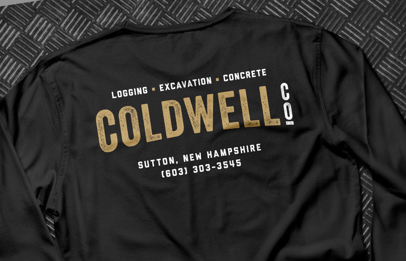 Construction Shirt Design on Black Background Construction Shirt Design on Black Background