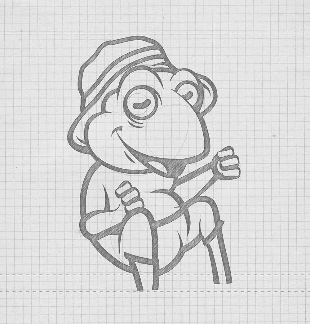 Frog Logo Sketch