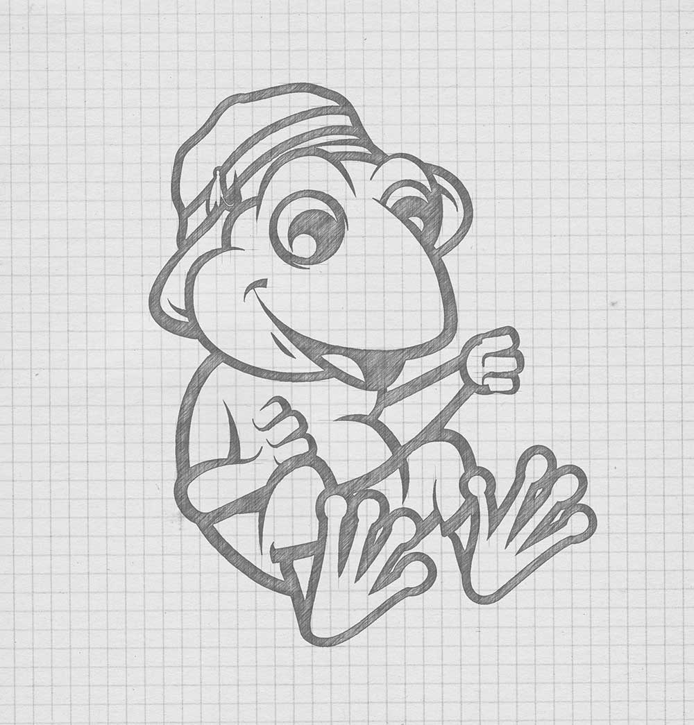 Frog Logo Sketch