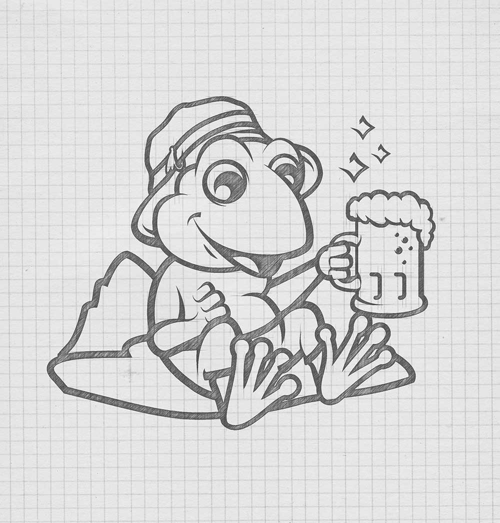 Frog Logo Sketch