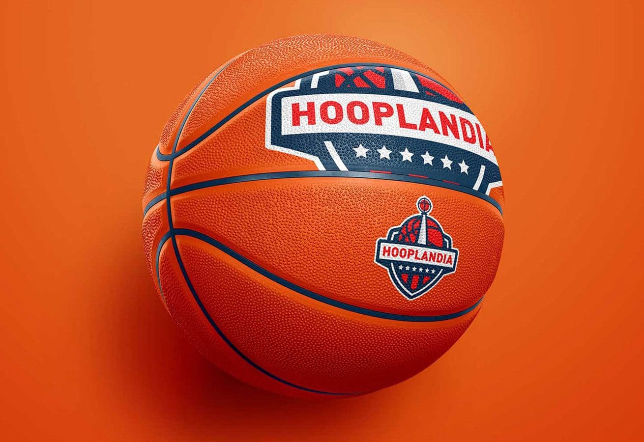 Hooplandia Basketball Design Mockup