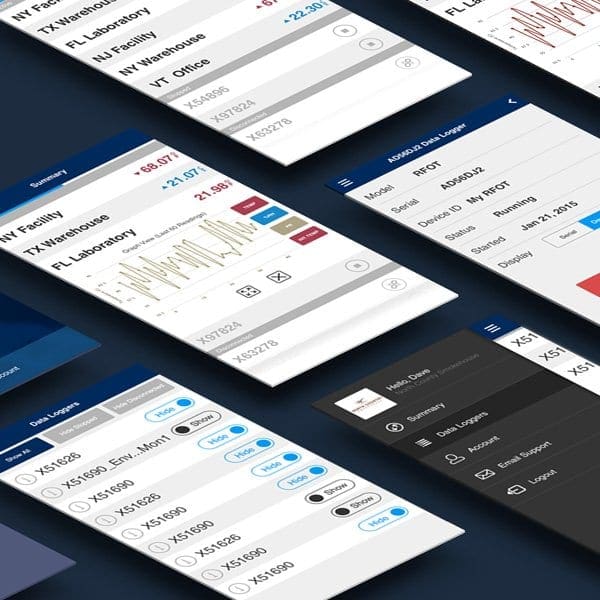 MadgeTech Cloud Software UI/UX Design