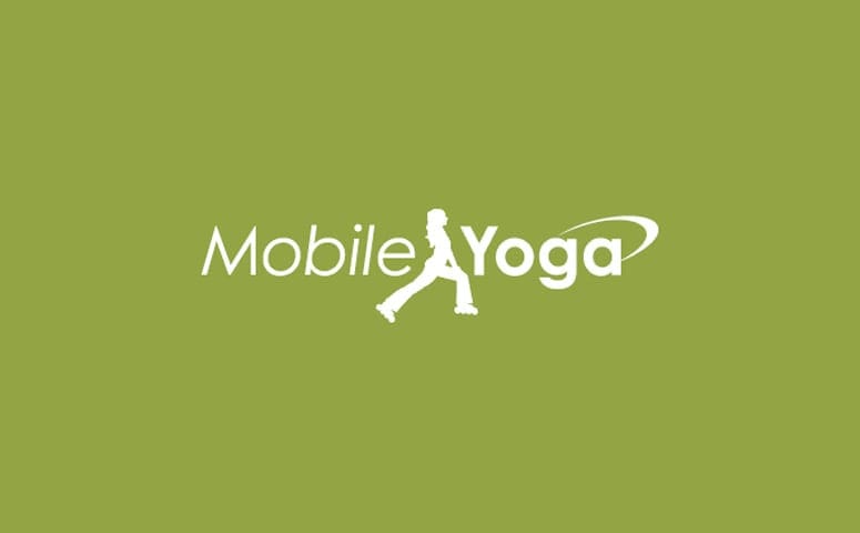 Mobile Yoga Logo Design Green
