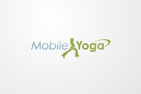 Mobile Yoga Workout Logo Design