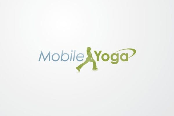 Mobile Yoga Workout Logo Design