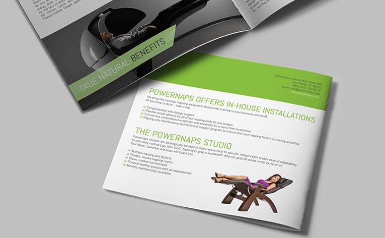 PowerNaps Brochure Design