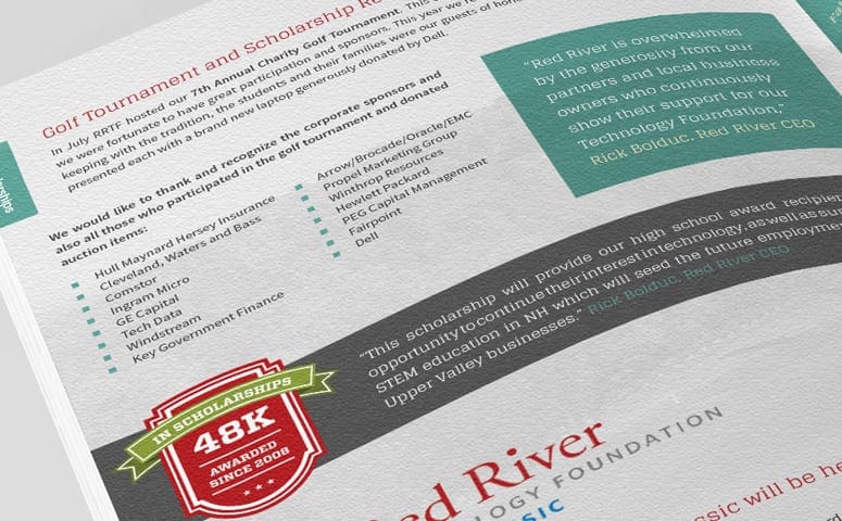 Red River, Claremont, NH Annual Report Design