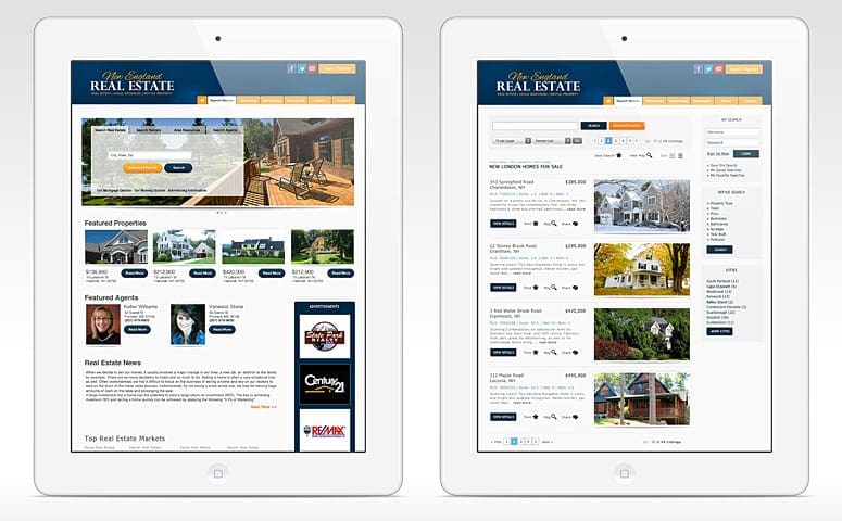 New England Real Estate Website Design