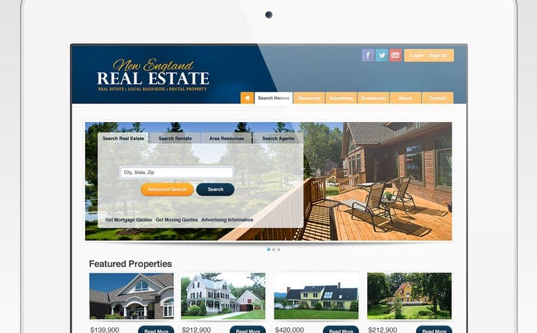 New England Real Estate Website Design