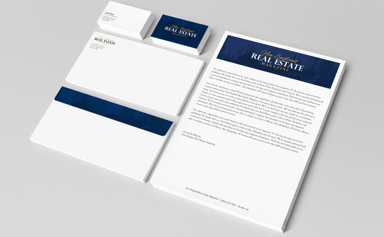 New England Real Estate Stationary Design