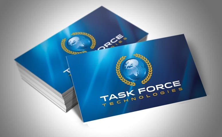 Task Force Technologies Business Card Design