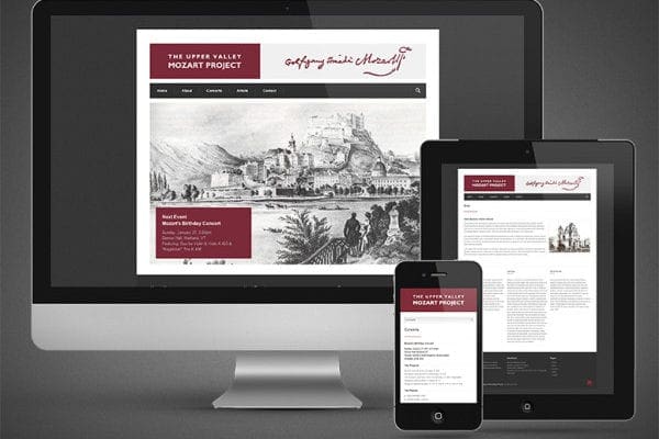 The Upper Valley Mozart Project Website Development