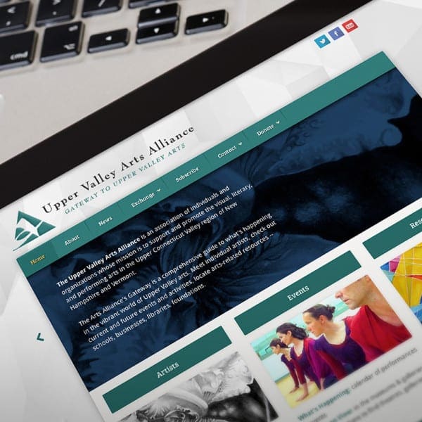 Upper Valley Arts Alliance WordPress Website Design