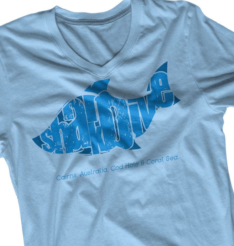 SharkDive TShirt Design