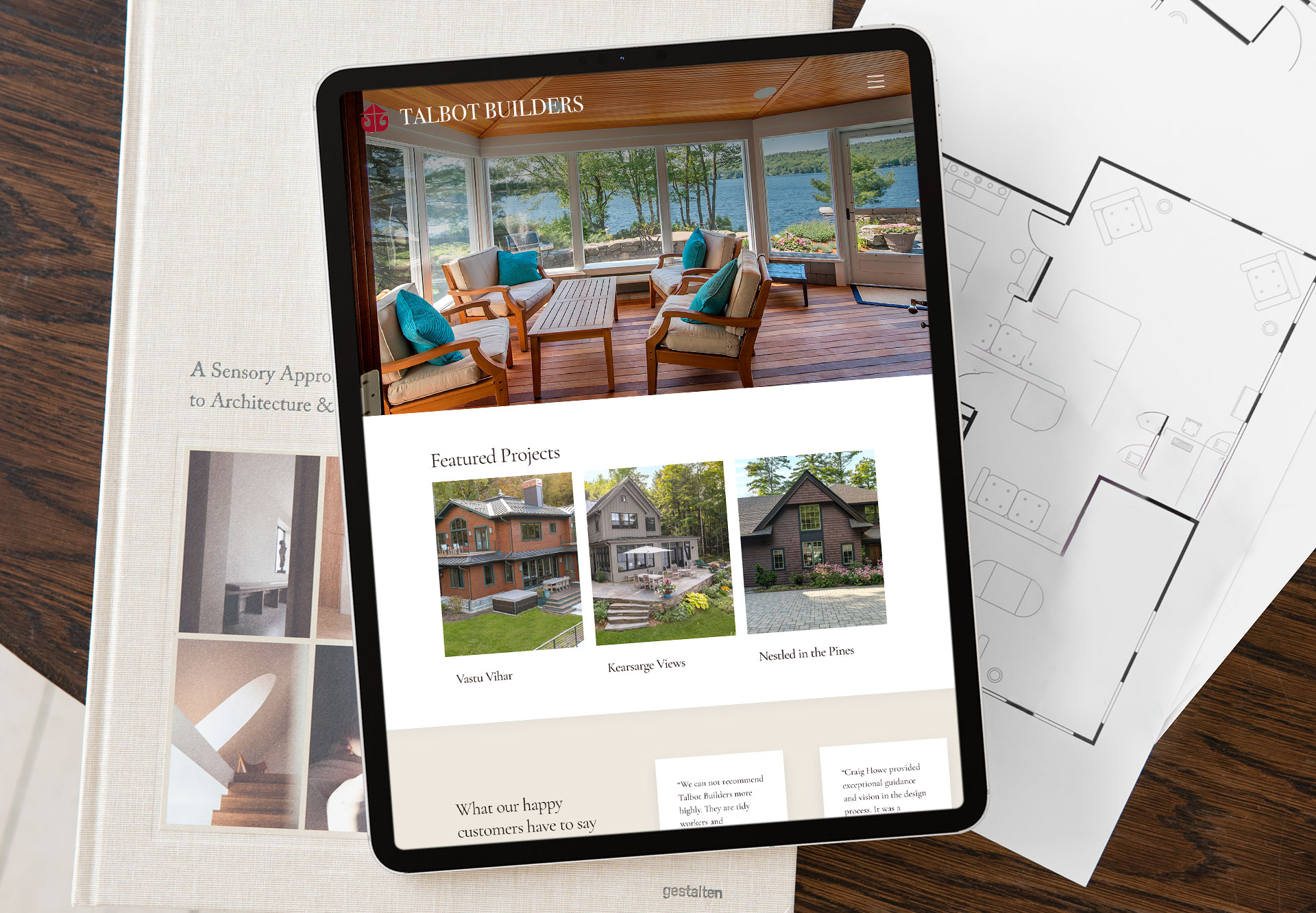 Talbot Builders Lake Construction Web Design