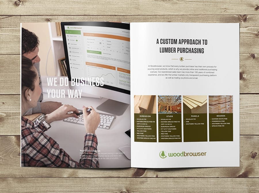 Woodbrowser Marketing Collateral Design