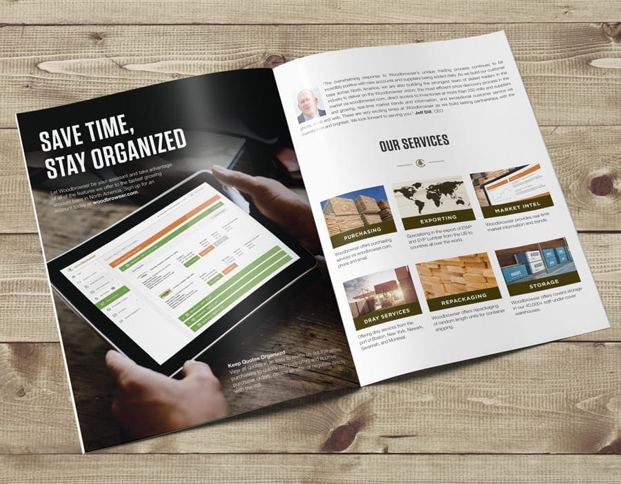 Woodbrowser Marketing Collateral Design